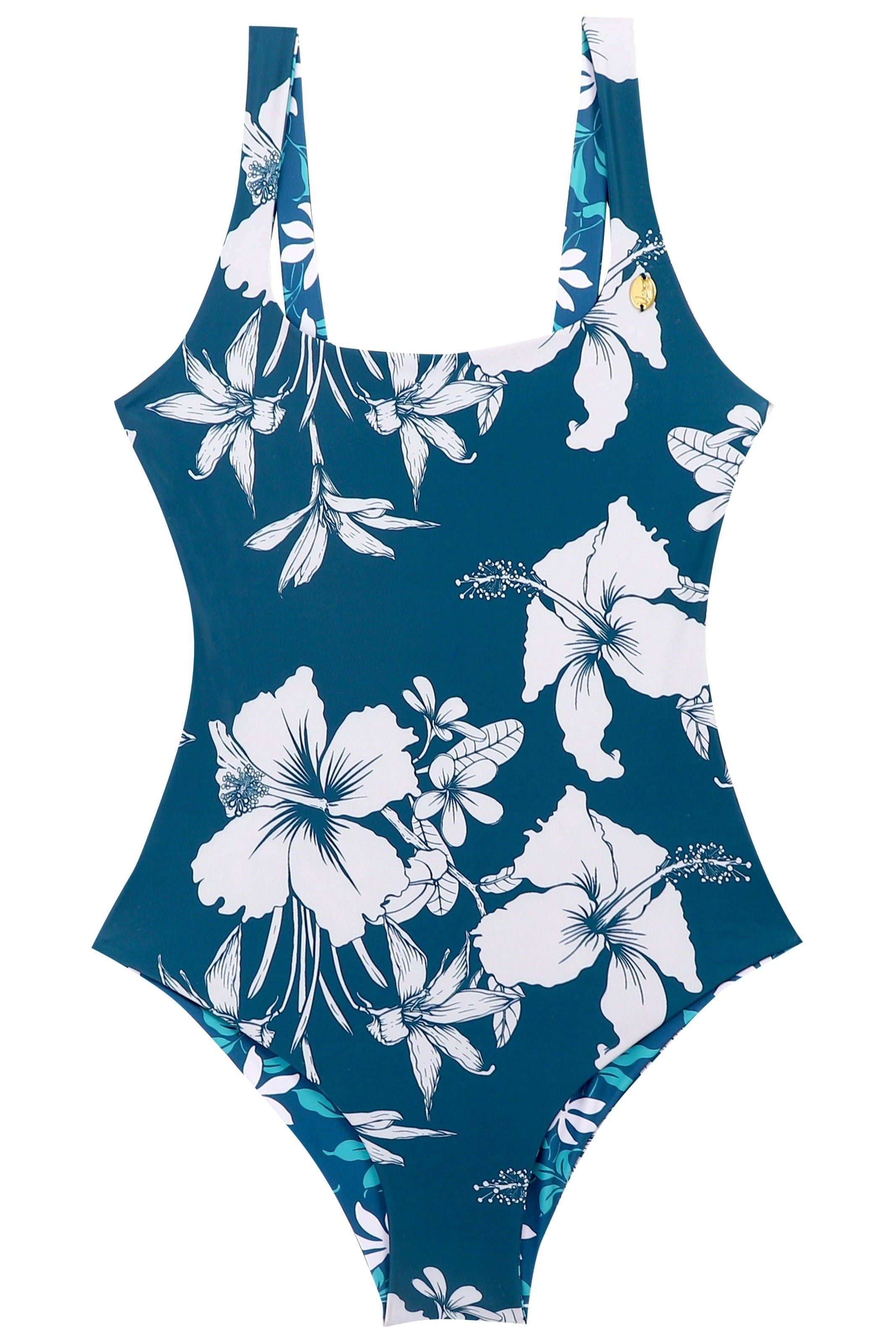 HINANO SWIM - ONE PIECE "NINAMU" - NAVY/TEAL