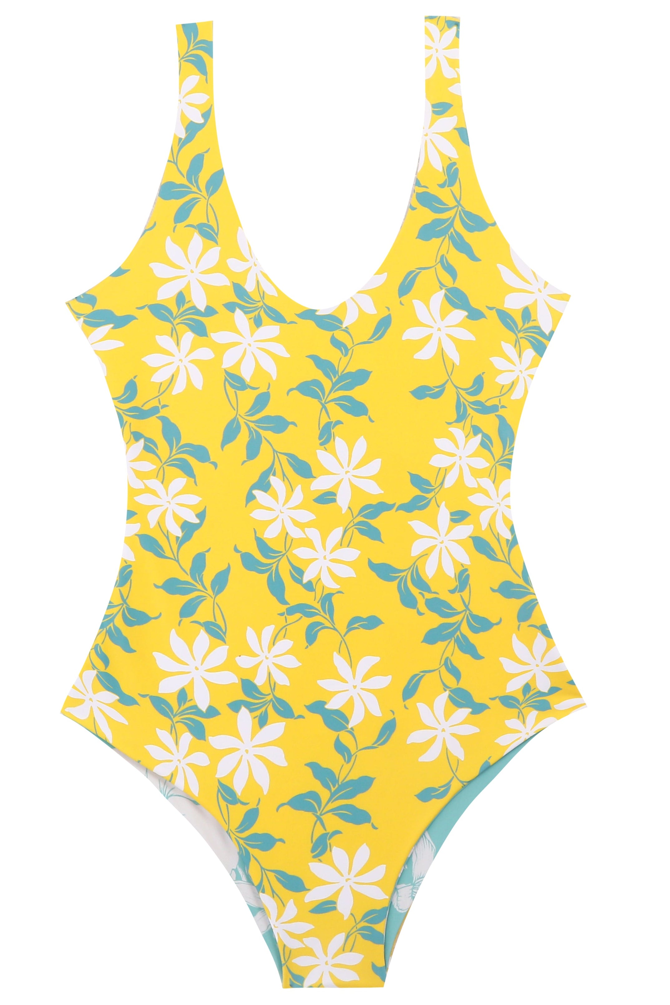 HINANO SWIM - ONE PIECE "NUKUTEPIPI" - SKY/LIME
