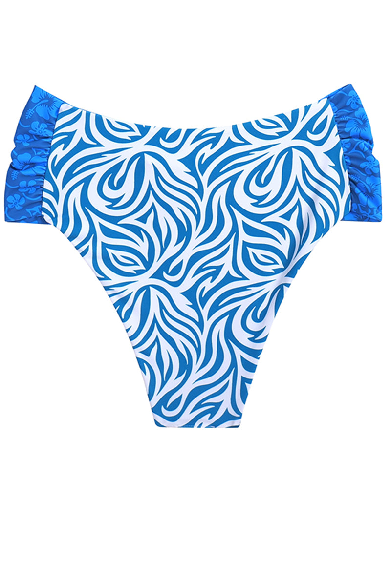 N°144 - BAS TAILLE HAUTE "LAKE" - FLYINGCLOUD SWIM - MAILLOTS DE BAIN RÉVERSIBLES AFFINANTS ET CONFORTABLES