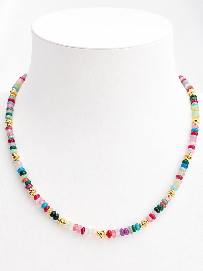 COLLIER "MULTIPIERRES"