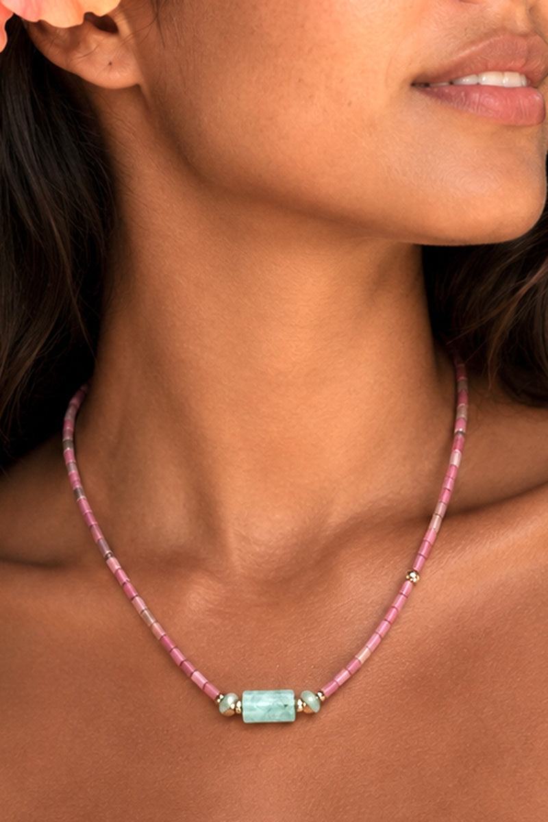 COLLIER "LUCKY JADE"