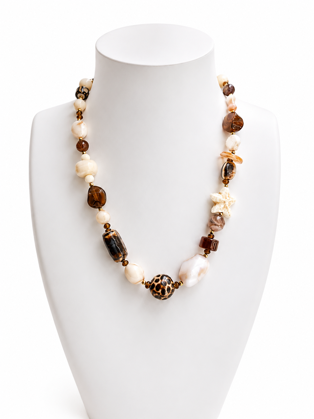 COLLIER "LEOPARD SHELL"