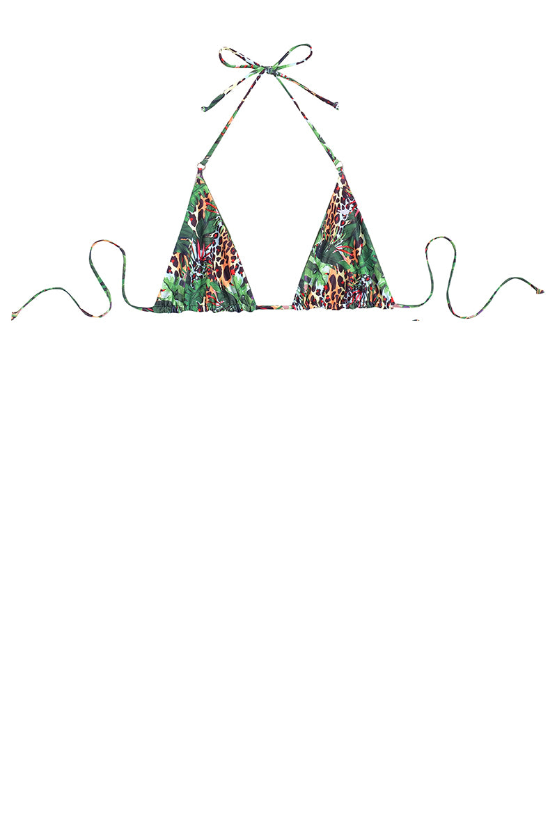 N°141 - HAUT TRIANGLE ATTACHÉ "LEOPARD"- XS à XL sauf tailles S et L (disponibles fin mai) - FLYINGCLOUD SWIM - MAILLOTS DE BAIN RÉVERSIBLES AFFINANTS ET CONFORTABLES