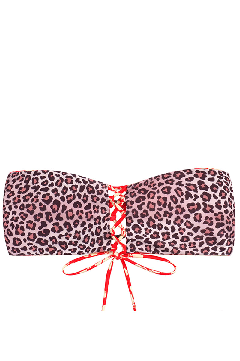 N° 143 - HAUT BANDEAU "FÉLINE" - FLYINGCLOUD SWIM - MAILLOTS DE BAIN RÉVERSIBLES AFFINANTS ET CONFORTABLES
