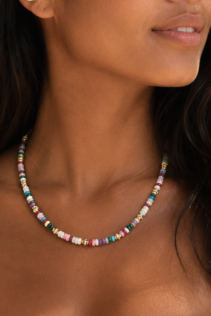 COLLIER "MULTIPIERRES"