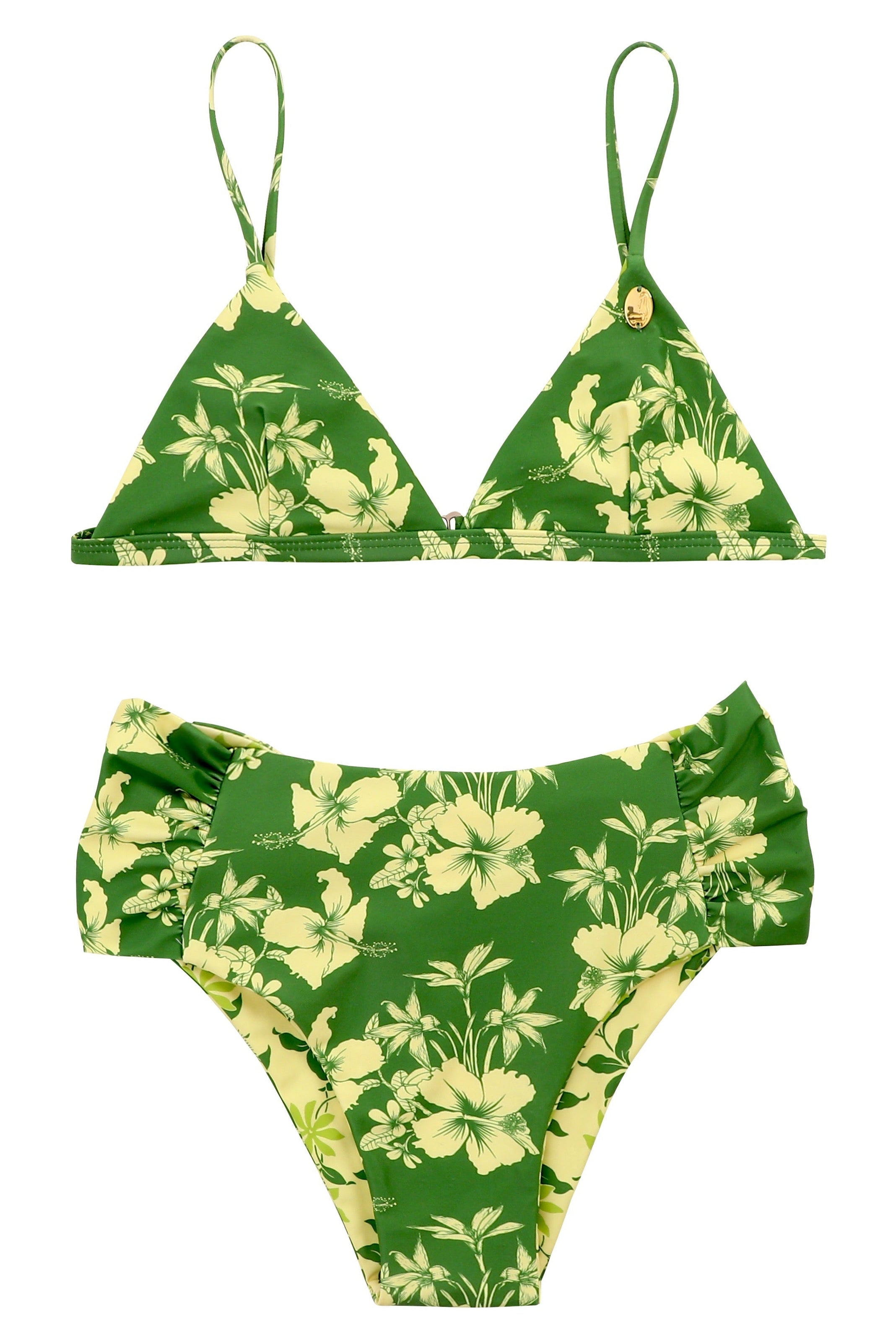 HINANO SWIM - TWO PIECE "NAILEA" - OLIVE/GREEN