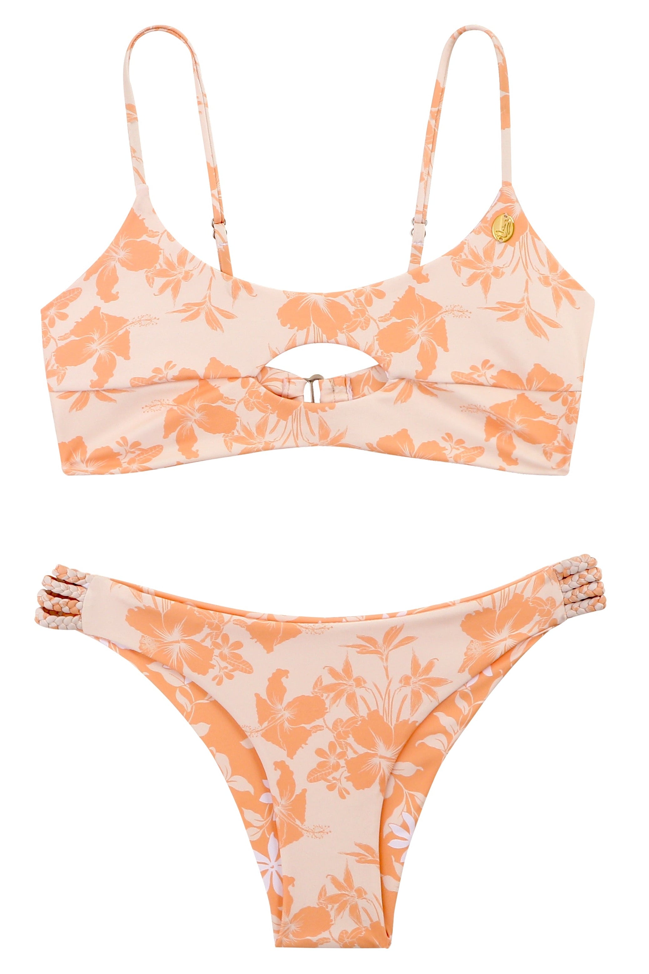 HINANO SWIM - TWO PIECE "NAPUKA" - SAND/CREAM