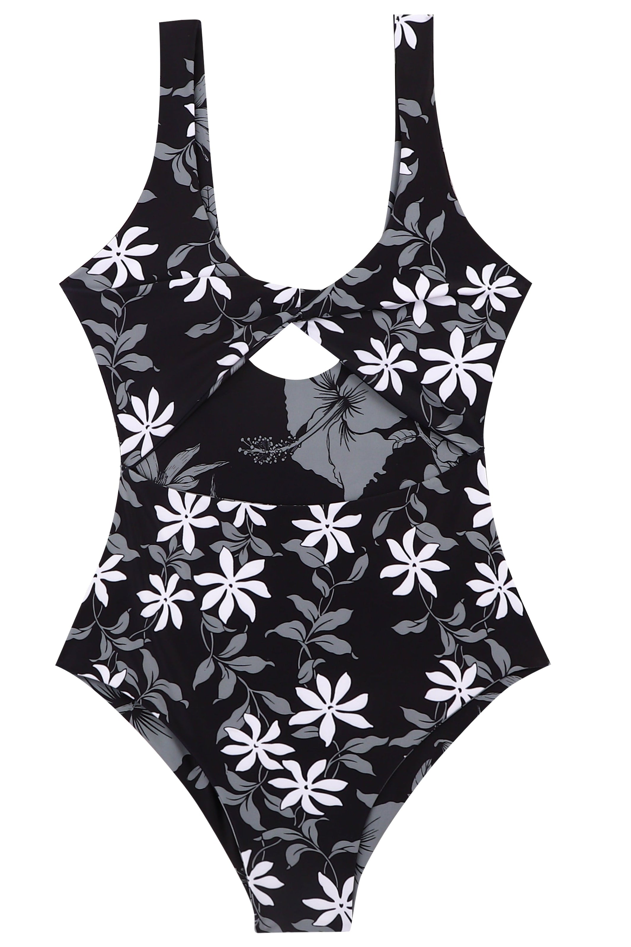 HINANO SWIM - ONE PIECE "NUUROA" - GREY/BLACK