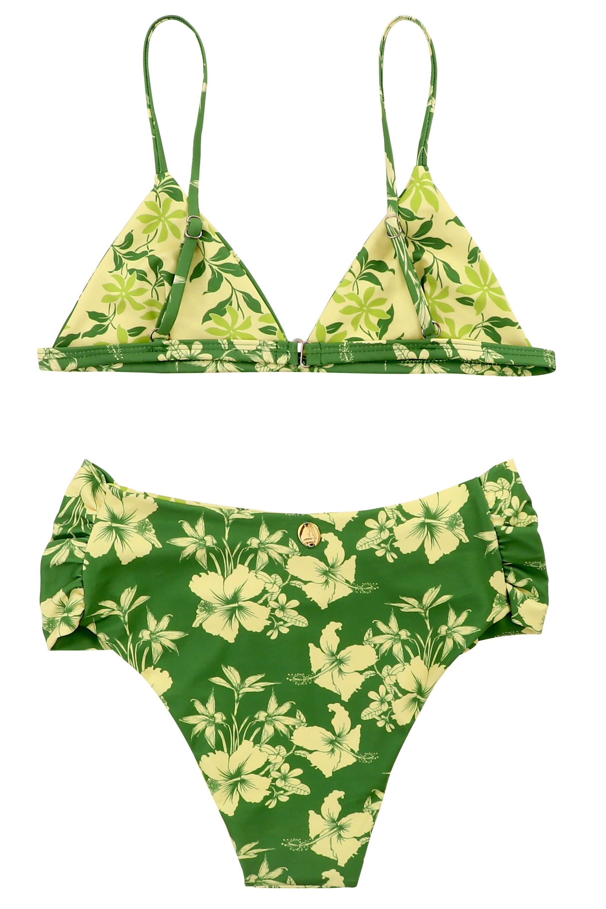 HINANO SWIM - TWO PIECE "NAILEA" - OLIVE/GREEN