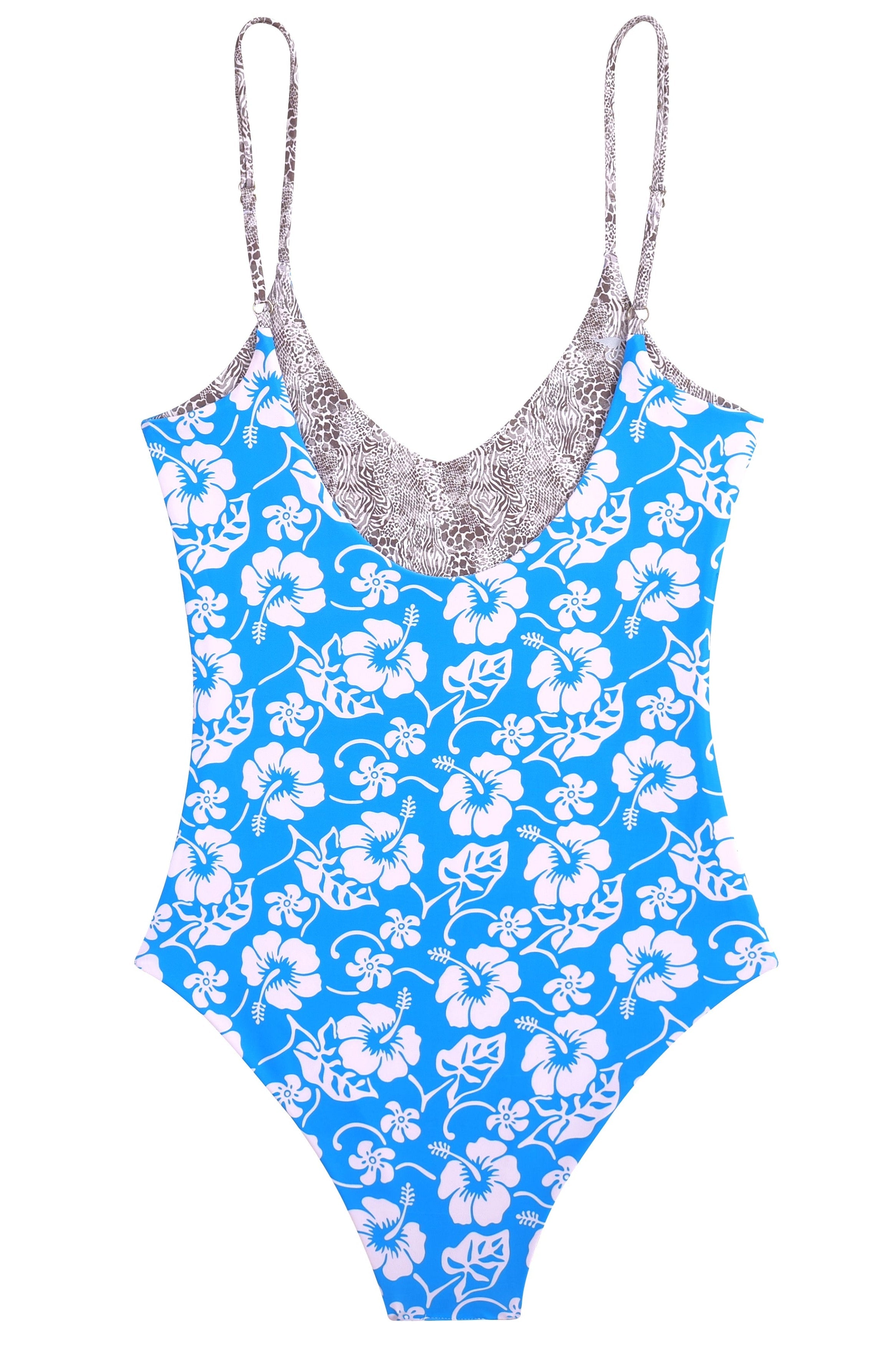 N°83 - UNE-PIÈCE VAHINE "SNAKE" - FLYINGCLOUD SWIM - MAILLOTS DE BAIN RÉVERSIBLES AFFINANTS ET CONFORTABLES 