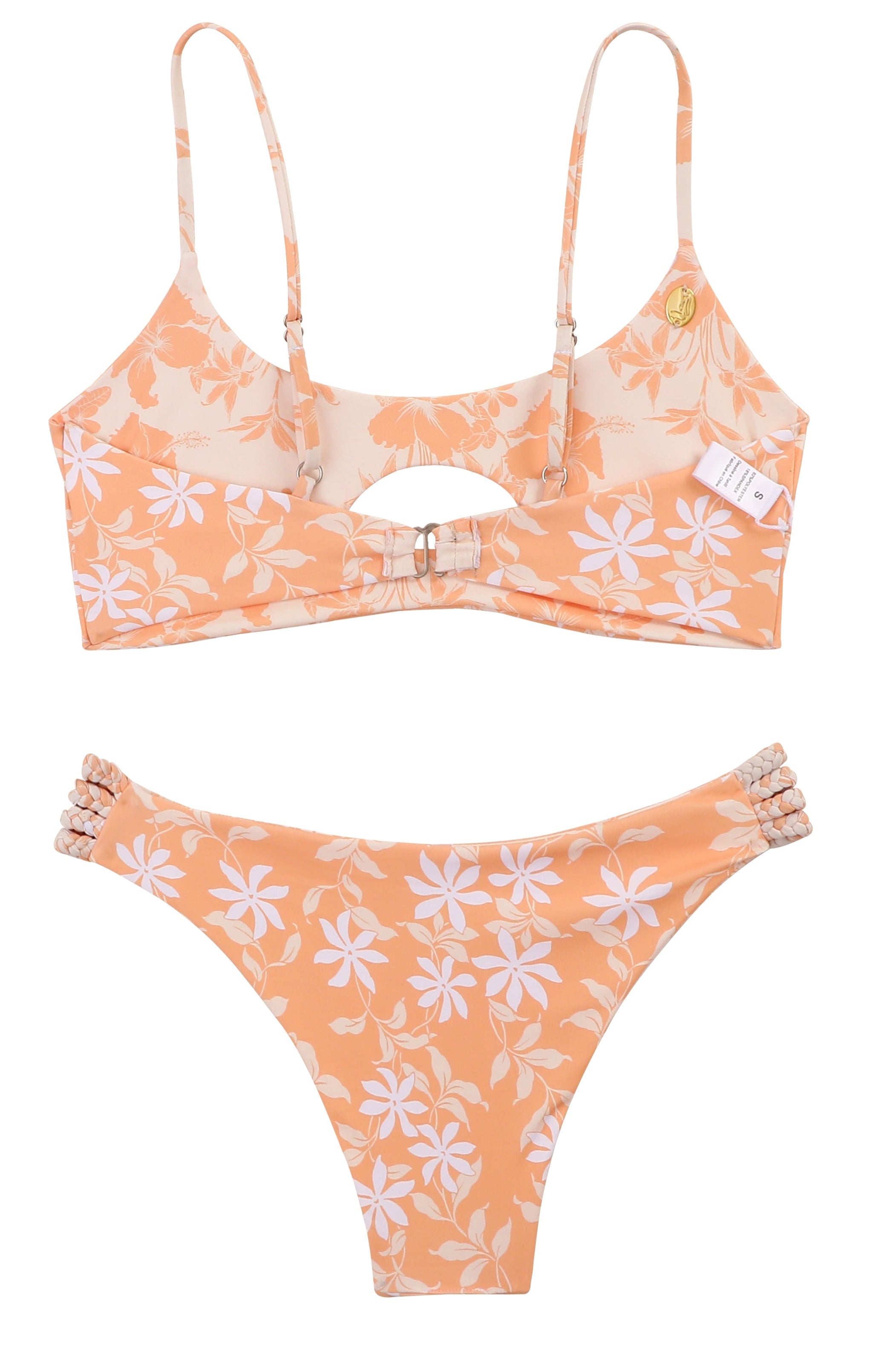 HINANO SWIM - TWO PIECE "NAPUKA" - SAND/CREAM