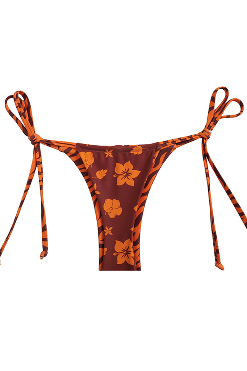 N°140 - BAS MICRO ATTACHÉ "TIGRE" - FLYINGCLOUD SWIM - MAILLOTS DE BAIN RÉVERSIBLES AFFINANTS ET CONFORTABLES 