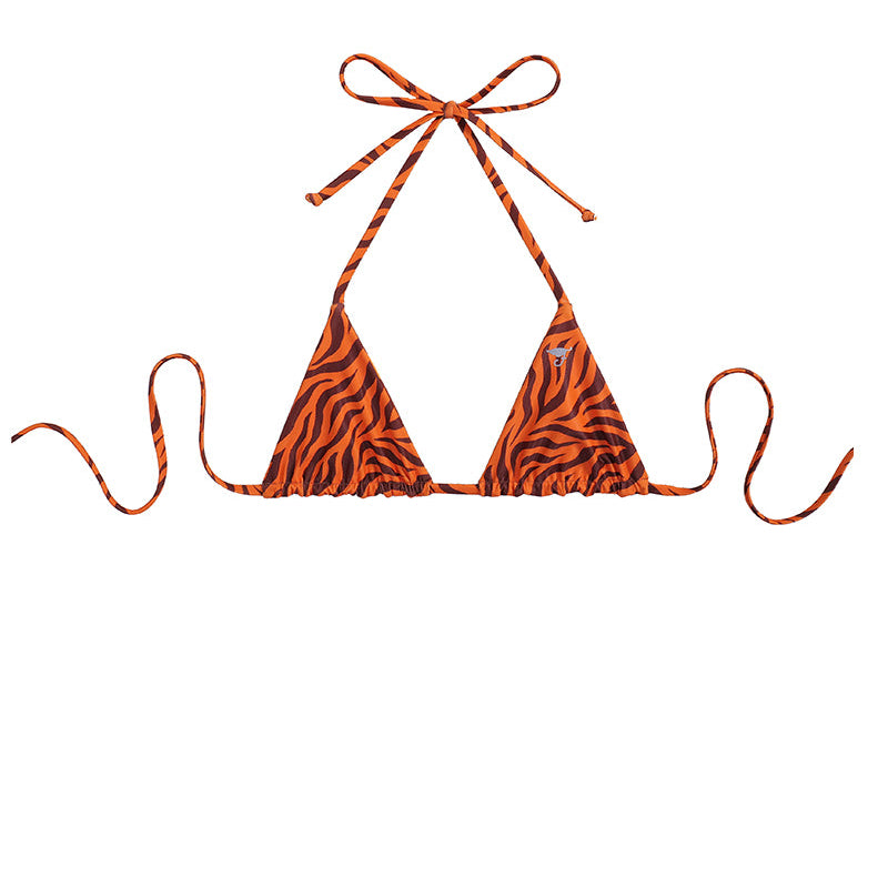 N° 140 - HAUT TRIANGLE MICRO " TIGRE" - FLYINGCLOUD SWIM - MAILLOTS DE BAIN RÉVERSIBLES AFFINANTS ET CONFORTABLES 