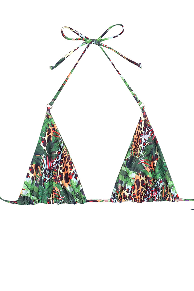 N°141 - HAUT TRIANGLE ATTACHÉ "LEOPARD"- XS à XL sauf tailles S et L (disponibles fin mai)