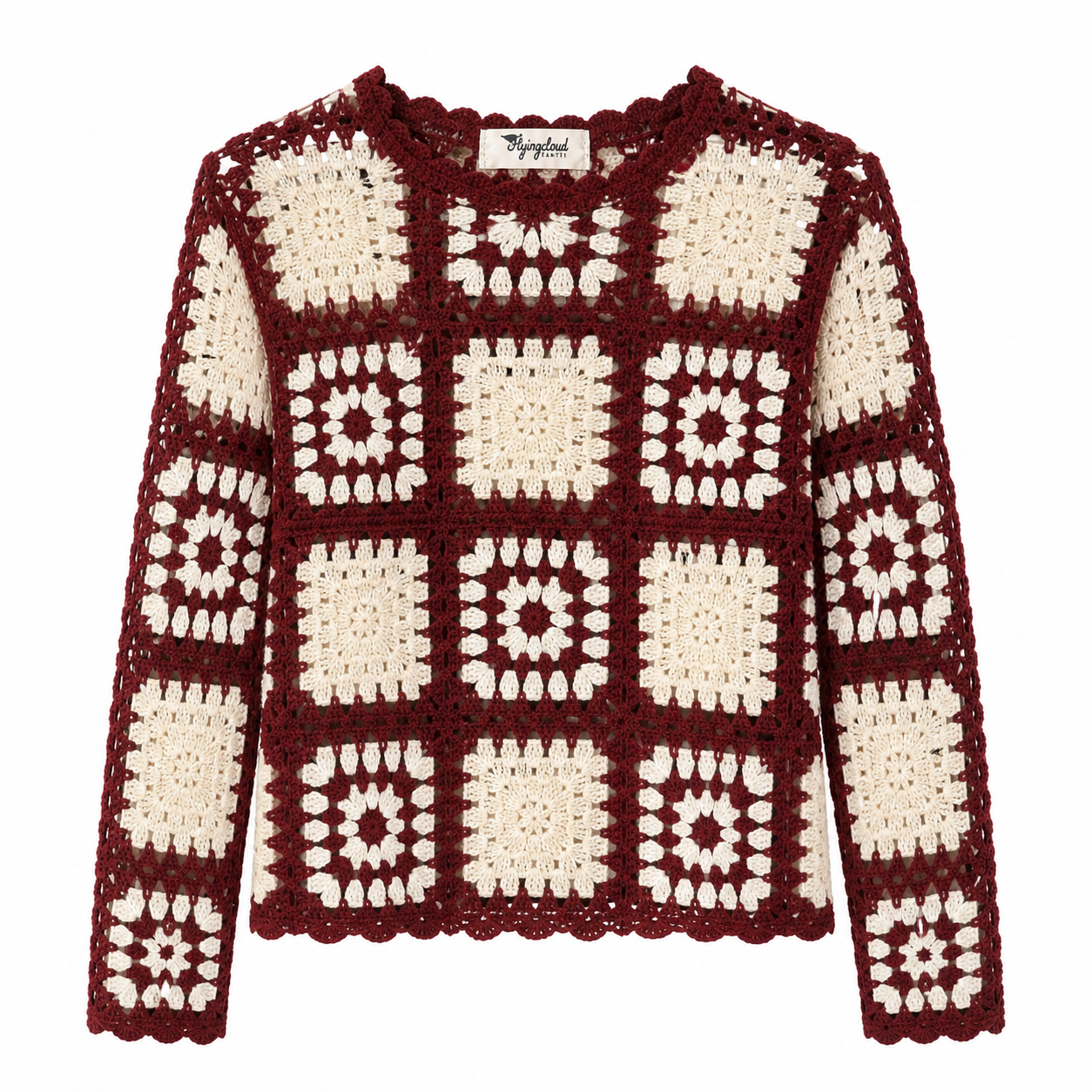 N°4 - PULL HIPPIE CHIC - COFFEE TIME - FLYINGCLOUD SWIM - MAILLOTS DE BAIN RÉVERSIBLES AFFINANTS ET CONFORTABLES 