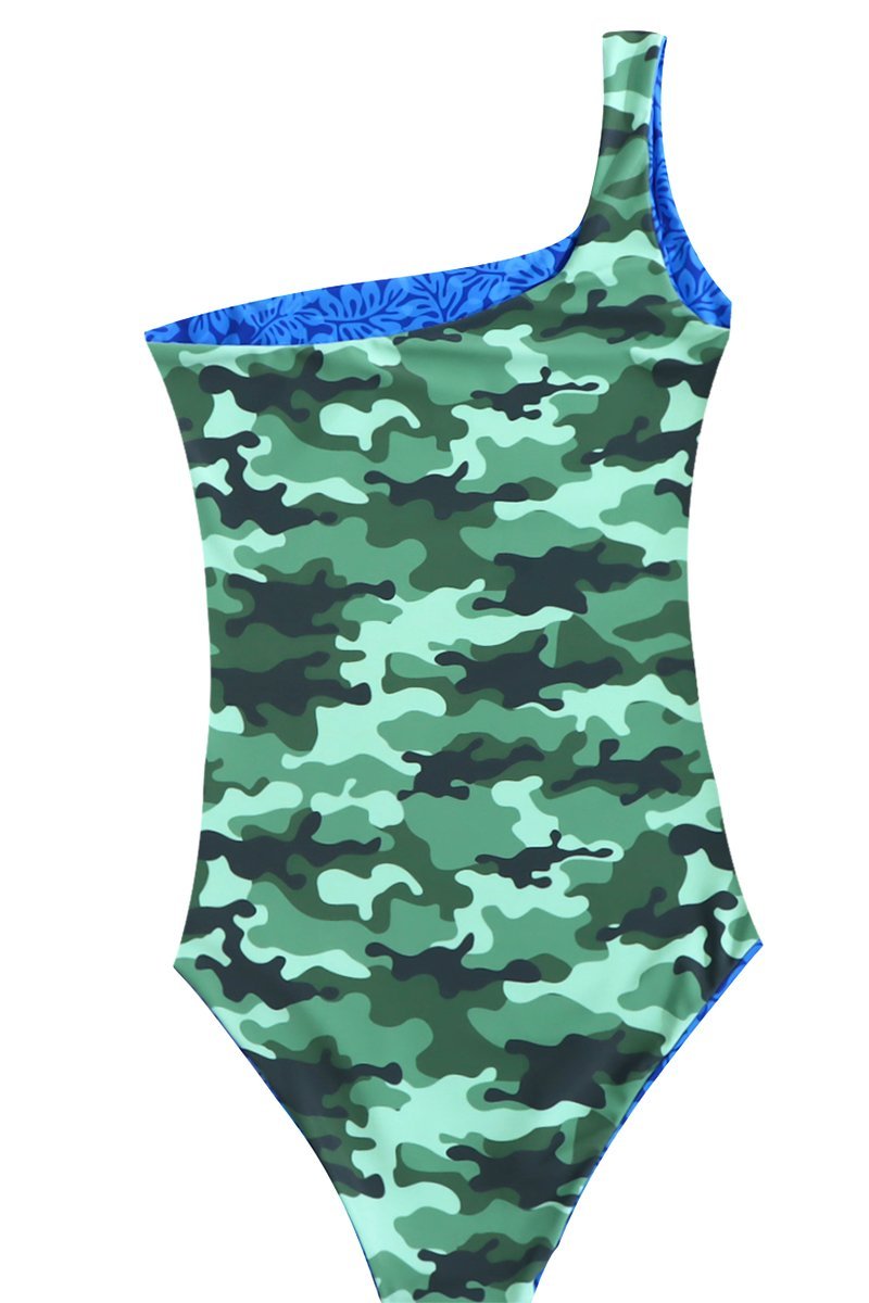 <transcy>"ASYMMETRICAL" ONE-PIECE SWIMSUIT - CAMOUFLAGE</transcy>