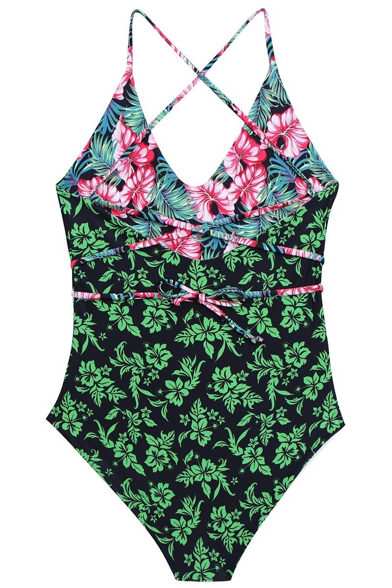 <transcy>"FARA" ONE-PIECE SWIMSUIT - BLUE</transcy>