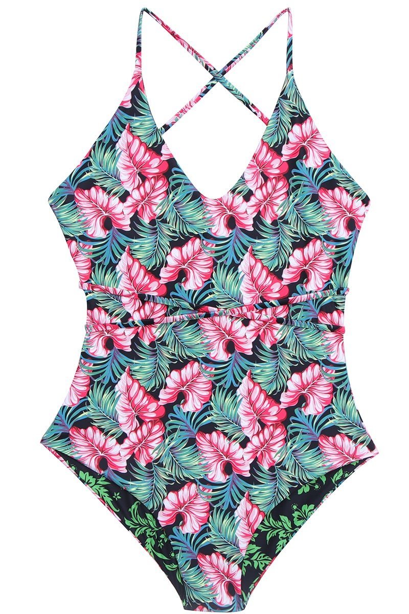 <transcy>"FARA" ONE-PIECE SWIMSUIT - BLUE</transcy>