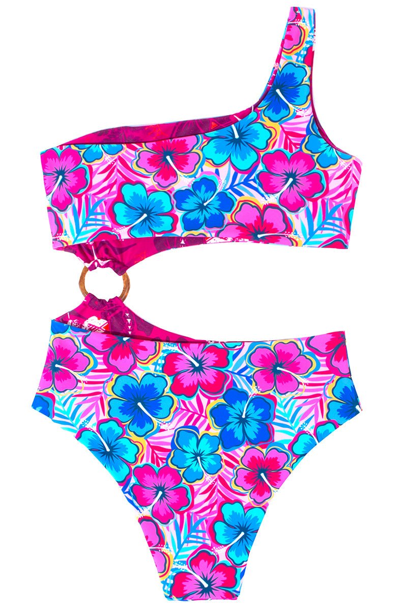 N° 58 - MAILLOT DE BAIN UNE-PIÈCE ANNEAU - TAVAKE FUCHSIA - MEDIUM