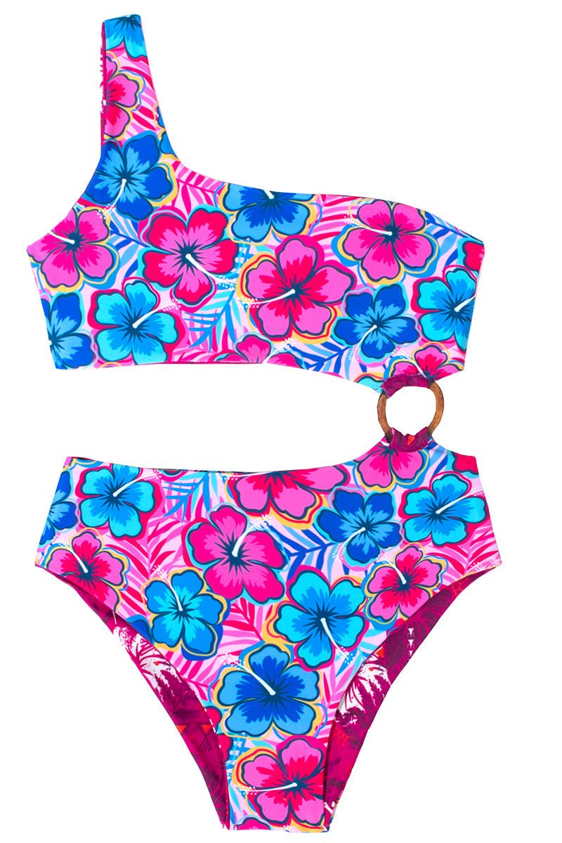 N° 58 - MAILLOT DE BAIN UNE-PIÈCE ANNEAU - TAVAKE FUCHSIA - MEDIUM