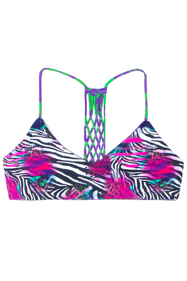 N° 98 - HAUT DE BIKINI ARTISTIQUE -ZEBRA - S, M et L