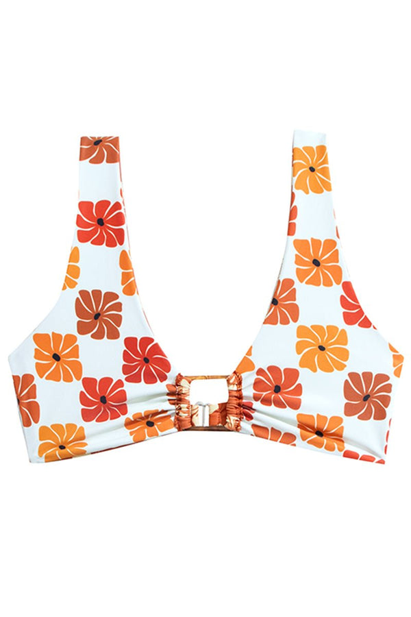 N°118 - HAUT DE BIKINI SQUARE  - AMBRE