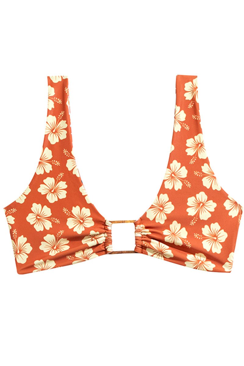 N°118 - HAUT DE BIKINI SQUARE  - AMBRE