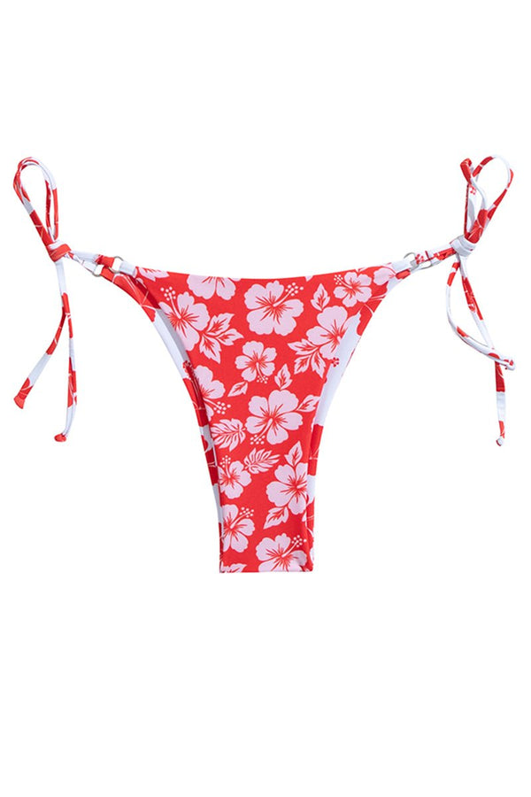 N°124 - BAS DE BIKINI ATTACHÉ - CHERRY - MEDIUM