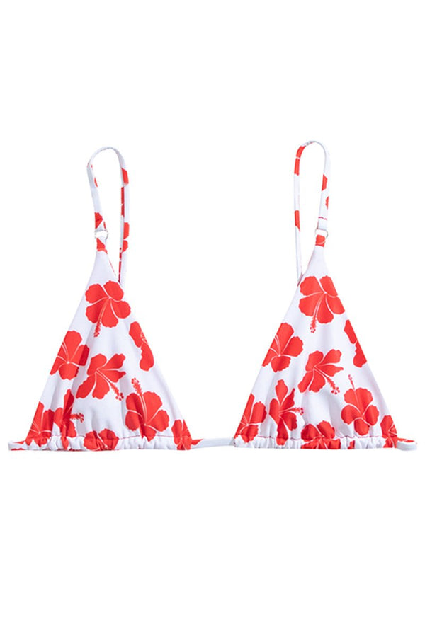 N°124 - HAUT DE BIKINI TRIANGLE ATTACHÉ - CHERRY