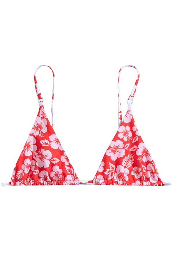 N°124 - HAUT DE BIKINI TRIANGLE ATTACHÉ - CHERRY