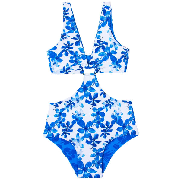 N°68 - MAILLOT DE BAIN UNE-PIÈCE TRIKINI - BLANC - XS