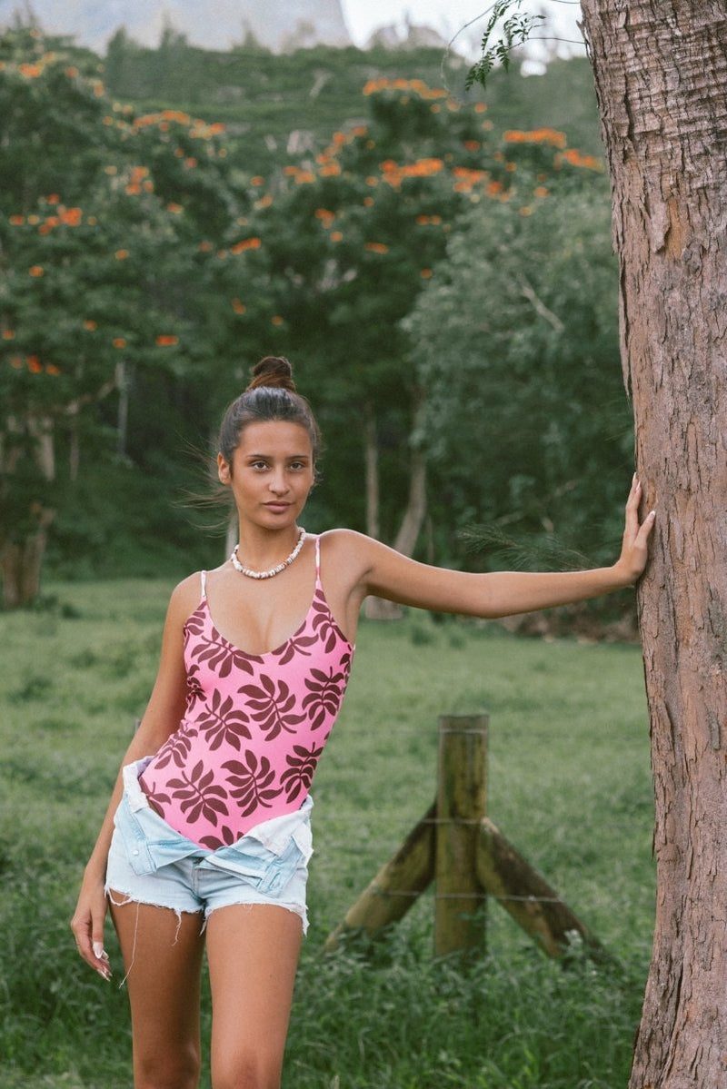 N°76 - UNE-PIÈCE VAHINE "PINK" - ÉCHANCRÉ