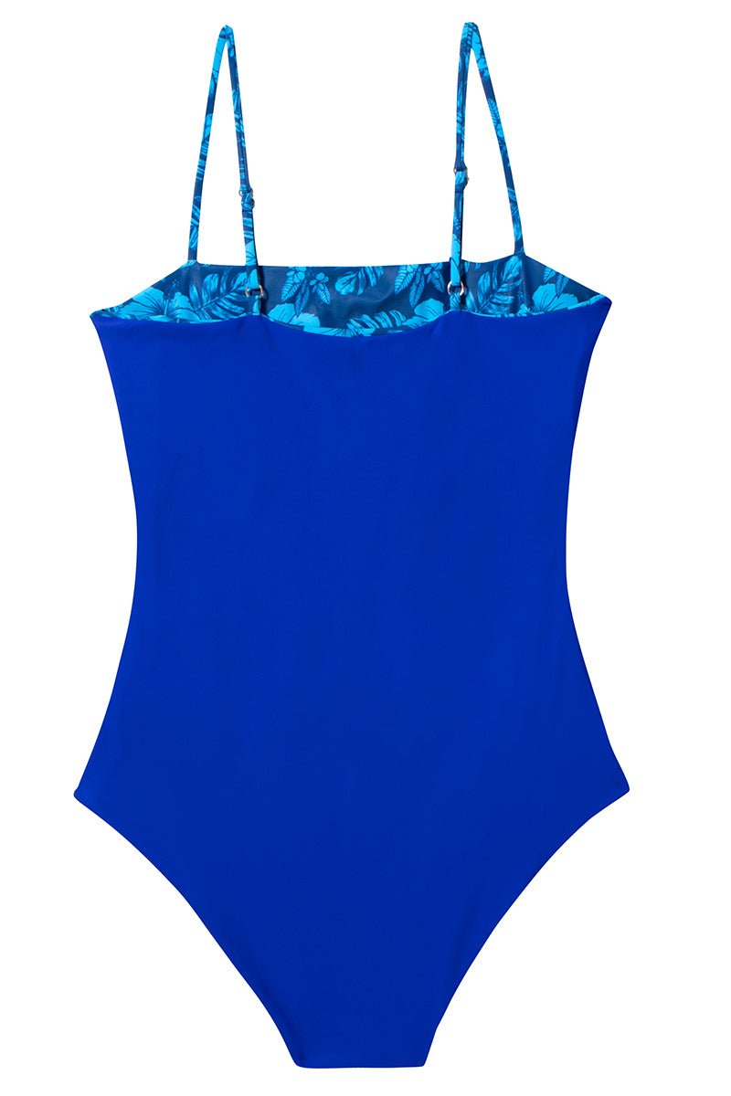 N°H4 - HINANO - UNE PIÈCE BODY - "MOEMA" - BLUE/NAVY