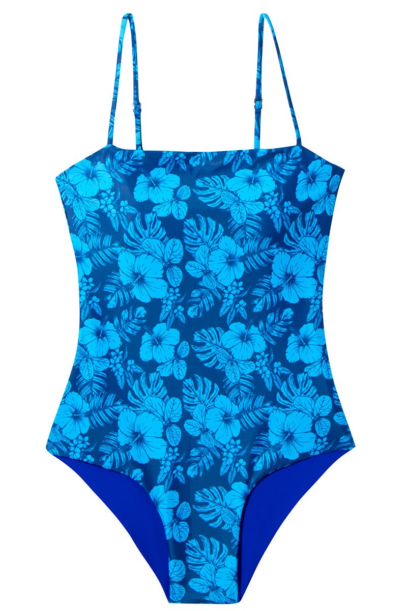 N°H4 - HINANO - UNE PIÈCE BODY - "MOEMA" - BLUE/NAVY