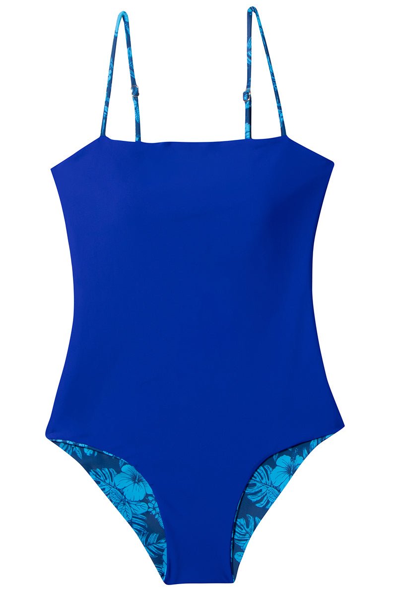 N°H4 - HINANO - UNE PIÈCE BODY - "MOEMA" - BLUE/NAVY