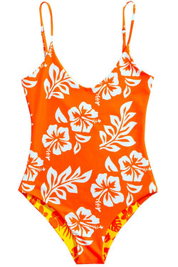 N°67 - MAILLOT DE BAIN UNE-PIÈCE VAHINE - MANDARINE