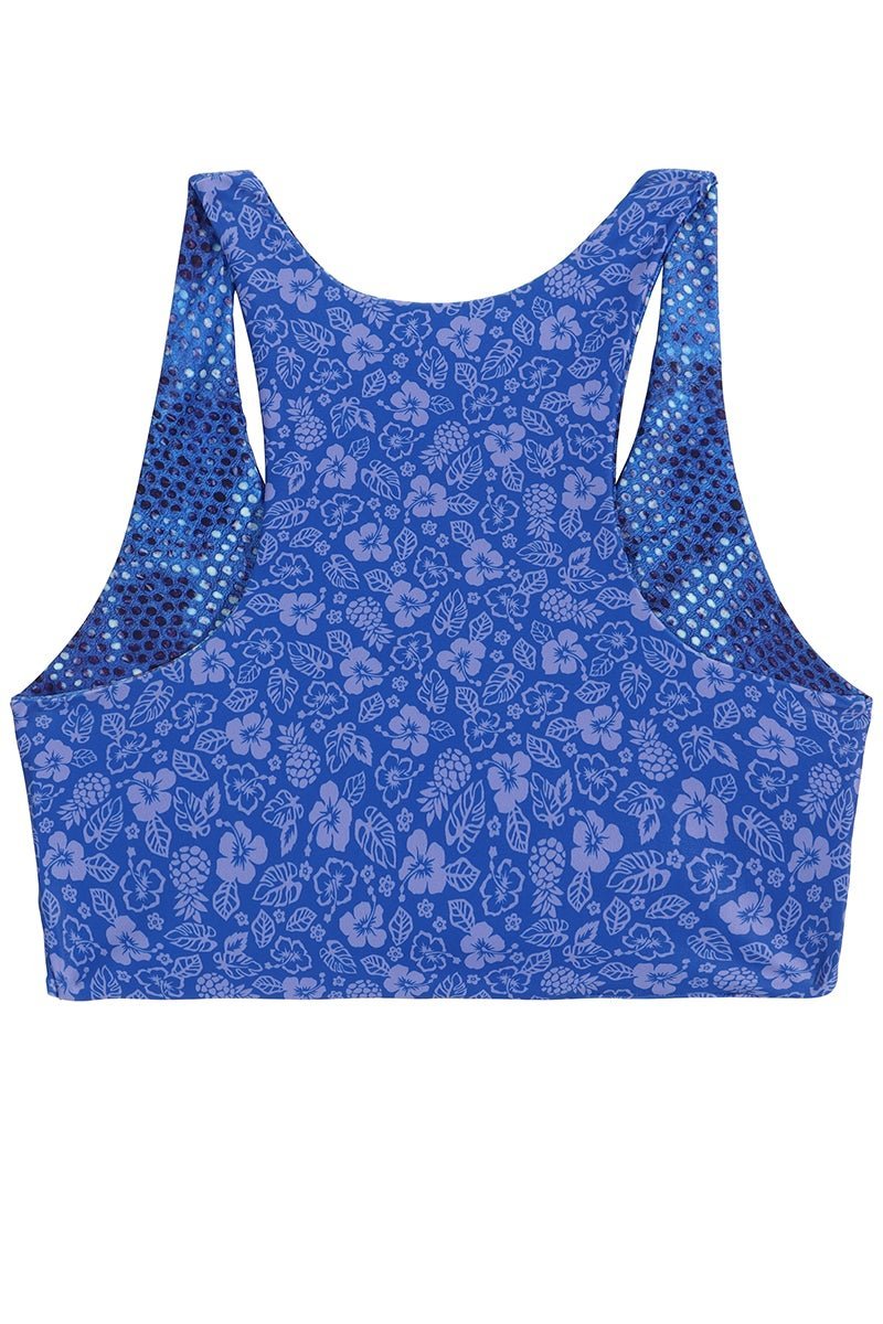 Top sport croisé à l'avant - Active wear Blue snake